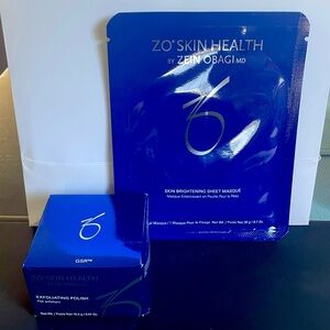 ZO Skin Health Exfoliating Polish and bonus Brightening Sheet Mask